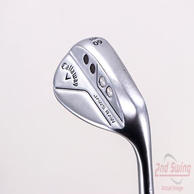 Callaway Jaws Raw Chrome Wedge Lob LW 60° 10 Deg Bounce S Grind Dynamic Gold Spinner TI Steel Stiff Right Handed 34.75in