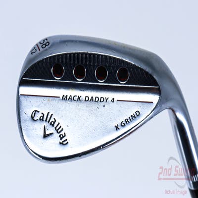 Callaway Mack Daddy 4 Chrome Wedge Lob LW 58° 12 Deg Bounce X Grind Dynamic Gold Tour Issue S200 Steel Stiff Right Handed 35.0in