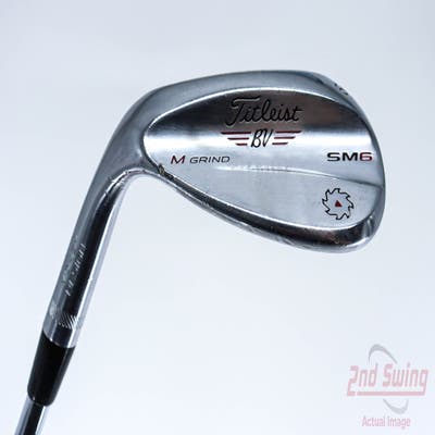 Titleist Vokey SM6 Tour Chrome Wedge Lob LW 60° 8 Deg Bounce M Grind SM6 BV Steel Wedge Flex Left Handed 35.5in