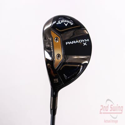 Callaway Paradym Fairway Wood 5 Wood 5W 18° PX HZRDUS Silver Gen4 60 Graphite Regular Left Handed 42.75in