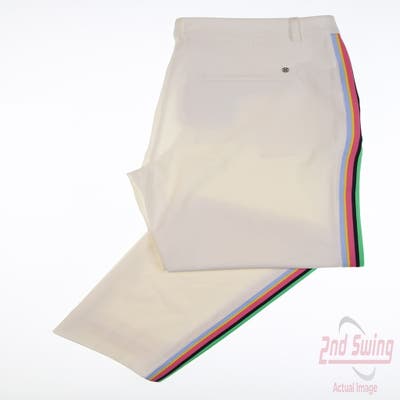 New Womens G-Fore Golf Pants 10 White MSRP $195