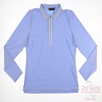 New Womens G-Fore Golf 1/4 Zip Pullover X-Large XL Blue MSRP $125