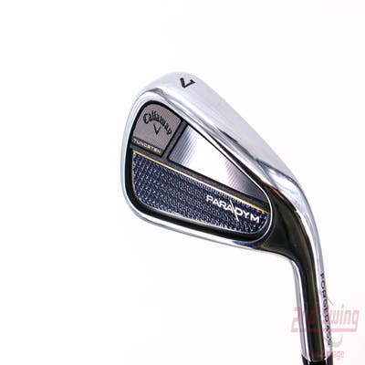 Mint Callaway Paradym X Single Iron 7 Iron PX HZRDUS Silver Gen4 65 Graphite Regular Right Handed 37.0in