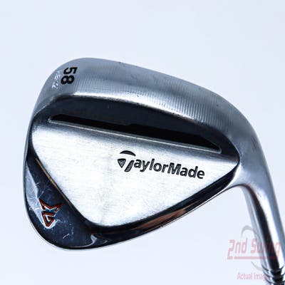 TaylorMade Milled Grind 2 Chrome Wedge Lob LW 58° 12 Deg Bounce True Temper Dynamic Gold S200 Steel Stiff Right Handed 34.5in