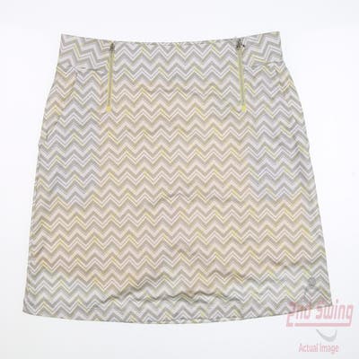 New Womens BETTE & COURT Golf Skort Large L Multi MSRP $80