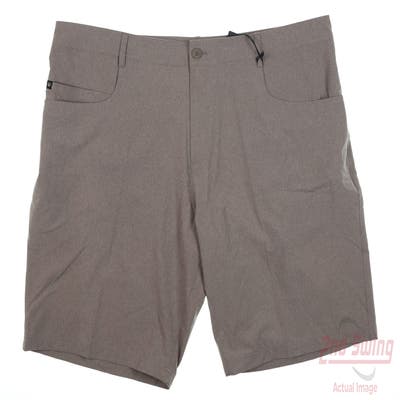 New Mens Straight Down Shorts 40 Khaki MSRP $70