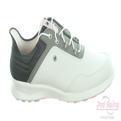 New Womens Golf Shoe Footjoy Stratos Medium 7 White/Grey MSRP $200 90123