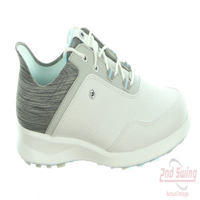 New Womens Golf Shoe Footjoy Stratos Medium 7 White/Grey MSRP $200 90119