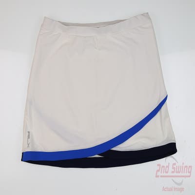 New Womens Ralph Lauren RLX Skort Large L White MSRP $128