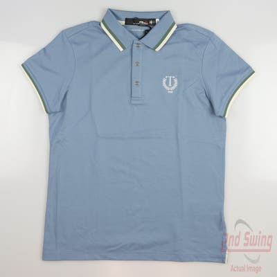 New W/ Logo Womens Ralph Lauren RLX Golf Polo Small S Blue MSRP $95