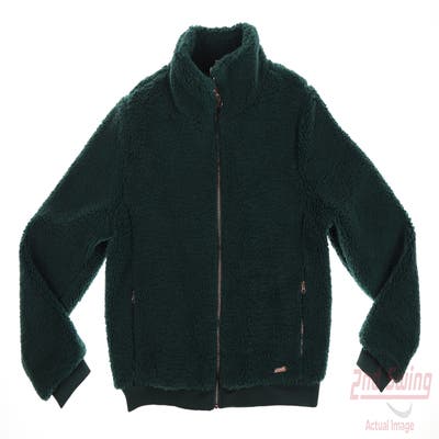 New Womens GG BLUE Jacket Medium M Green MSRP $60