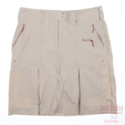 New Womens GG BLUE Skort Medium M Tan MSRP $100