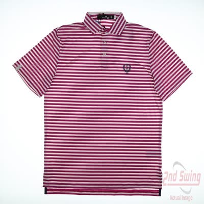 New W/ Logo Mens Ralph Lauren RLX Golf Polo Medium M Pink MSRP $115
