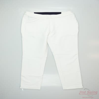 New Womens Peter Millar Pants 8 x White MSRP $130