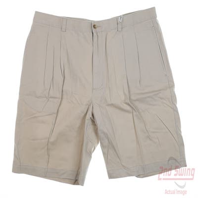 New Mens Cutter & Buck Shorts 38 Khaki MSRP $60