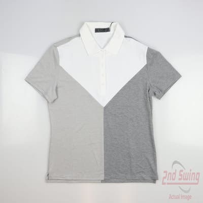 New Womens G-Fore Golf Polo Large L Gray MSRP $120