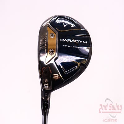 Mint Callaway Paradym Fairway Wood 3 Wood 3W 15° PX HZRDUS Silver Gen4 70 Graphite Stiff Left Handed 43.25in