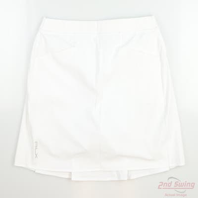 New Womens Ralph Lauren RLX Golf Skort Large L White MSRP $138