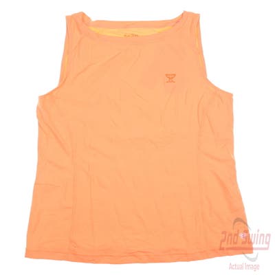 New W/ Logo Womens Lilly Pulitzer Renay Tank Top Small S Orange MSRP $88