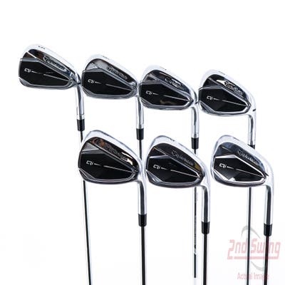 Mint TaylorMade Qi Iron Set 5-PW AW FST KBS MAX 85 MT Steel Stiff Right Handed 38.75in