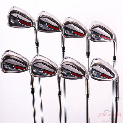 Wilson Staff Dynapwr Iron Set 5-PW GW SW FST KBS Max Ultralite Steel Stiff Right Handed +1/4"