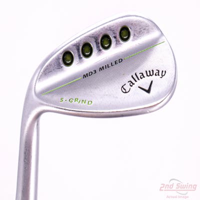 Callaway MD3 Milled Chrome S-Grind Wedge Gap GW 50° 10 Deg Bounce S Grind Project X 5.0 Steel Regular Left Handed 36.5in