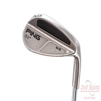 Ping MB Wedge Gap GW 52° Stock Steel Shaft Steel Stiff Right Handed Silver Dot 36.25in