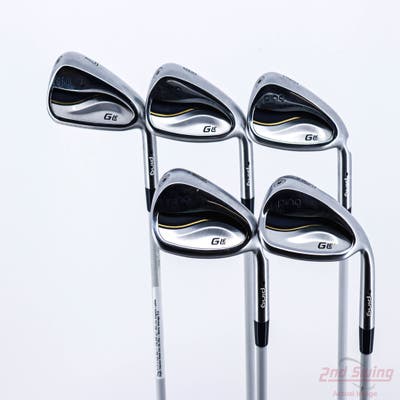 Ping G LE 3 Iron Set 7-PW SW ULT 250 Lite Graphite Ladies Right Handed Black Dot 36.75in