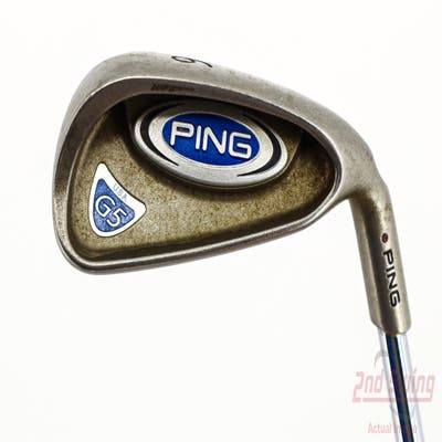 Ping G5 Single Iron 6 Iron Stock Steel Shaft Steel Stiff Right Handed Brown Dot 40.25in