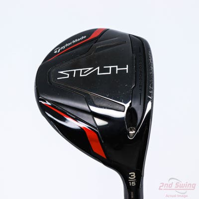 TaylorMade Stealth Fairway Wood 3 Wood 3W 15° Mitsubishi Kai'li Red 60 Graphite Stiff Right Handed 43.25in