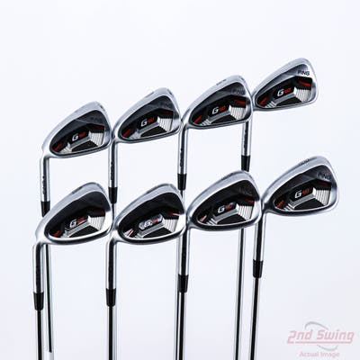 Ping G410 Iron Set 4-PW AW AWT 2.0 Steel Regular Left Handed Black Dot 38.5in