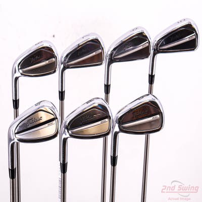 Titleist 2023 T200 Iron Set 5-PW AW Aerotech SteelFiber i95cw Graphite Stiff Left Handed +1/4"