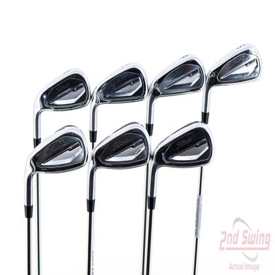 Titleist 2023 T350 Iron Set 5-PW AW True Temper AMT Red R300 Steel Regular Left Handed 38.25in