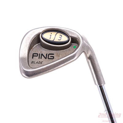 Ping i3 Blade Single Iron Pitching Wedge PW Ping JZ Steel Stiff Right Handed Green Dot 35.5in