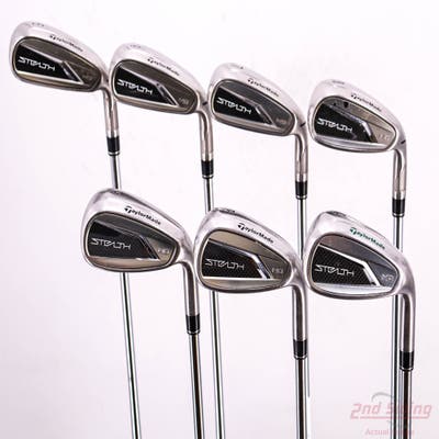 TaylorMade Stealth HD Iron Set 5-PW AW FST KBS MAX 85 MT Steel Stiff Right Handed +1/2"