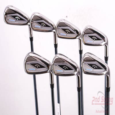 Callaway Paradym Ai Smoke HL Iron Set 6-PW AW GW UST Mamiya Recoil 65 Dart Graphite Senior Right Handed 37.5in