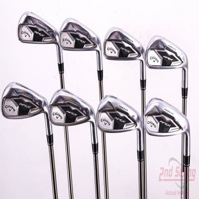 Callaway Apex 19 Iron Set 4-PW AW UST Mamiya Recoil ESX 460 F2 Graphite Senior Right Handed 38.0in