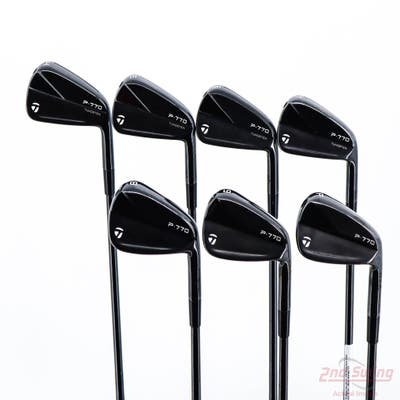 TaylorMade 2023 P770 Black Iron Set 4-PW Stock Steel Shaft Steel Stiff Right Handed 38.0in