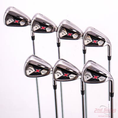 Callaway 2013 X Hot Iron Set 4-PW Callaway Stock Steel Steel Regular Right Handed 39.5in