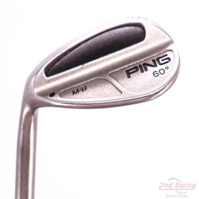 Ping MB Wedge Lob LW 60° Stock Steel Shaft Steel Wedge Flex Left Handed Black Dot 35.5in