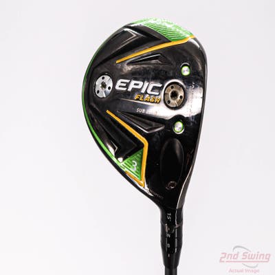 Callaway EPIC Flash Sub Zero Fairway Wood 3 Wood 3W 15° PX HZRDUS Smoke Black 70 Graphite X-Stiff Right Handed 43.0in