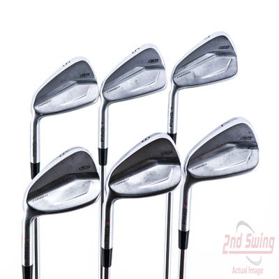 Ping i59 Iron Set 4-PW True Temper Dynamic Gold 120 Steel Stiff Left Handed Red dot 38.25in