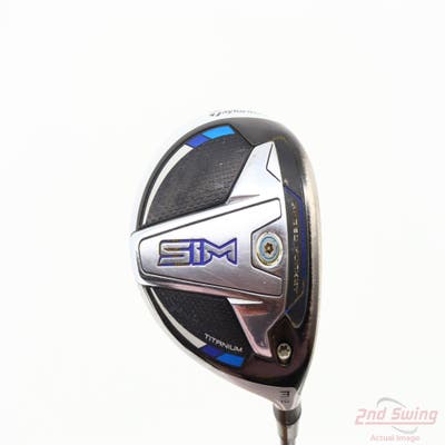 TaylorMade SIM Ti Fairway Wood 3 Wood 3W 15° MCA Tensei AV Blue Raw 65 Graphite Stiff Right Handed 43.5in