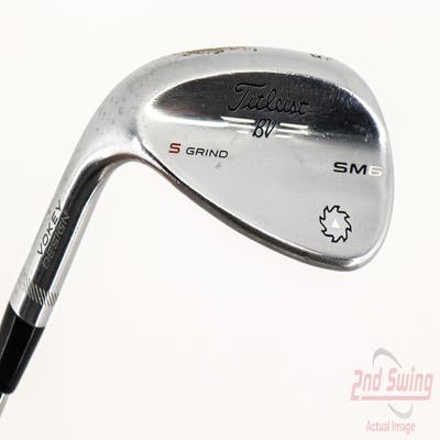 Titleist Vokey SM6 Tour Chrome Wedge Sand SW 56° 10 Deg Bounce S Grind SM6 BV Steel Wedge Flex Left Handed 36.25in