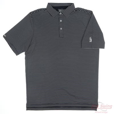 New W/ Logo Mens Straight Down Polo XX-Large XXL Navy Blue MSRP $98