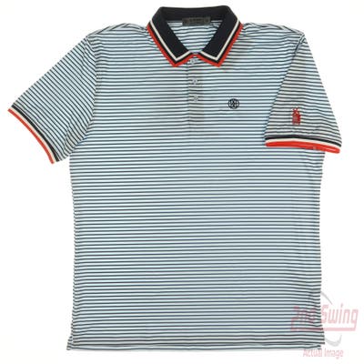 New W/ Logo Mens G-Fore Polo X-Large XL Blue MSRP $120