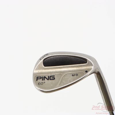 Ping MB Wedge Lob LW 60° Stock Steel Shaft Steel Wedge Flex Right Handed Black Dot 35.5in