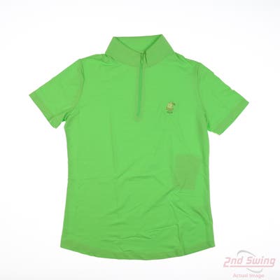 New W/ Logo Womens IBKUL Polo Medium M Green MSRP $89