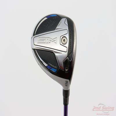 TaylorMade SIM Ti Fairway Wood 3 Wood 3W 15° UST Mamiya LIN-Q Purple 7 Graphite Stiff Right Handed 42.5in