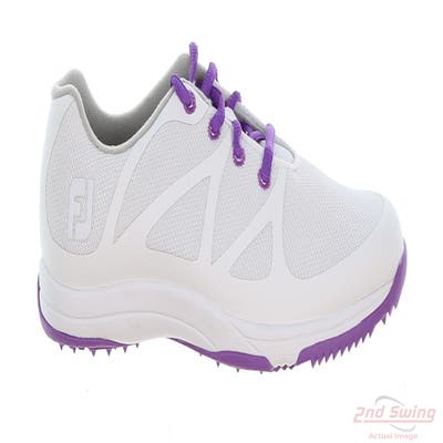 New Womens Golf Shoe Footjoy 2019 Leisure Medium 6.5 White/Purple MSRP $110 92901